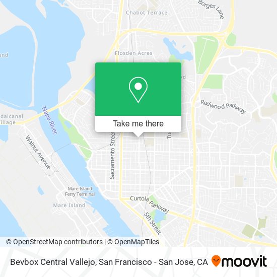 Bevbox Central Vallejo map
