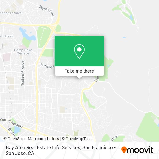 Bay Area Real Estate Info Services map