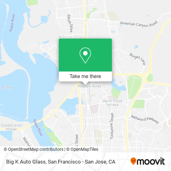 Big K Auto Glass map