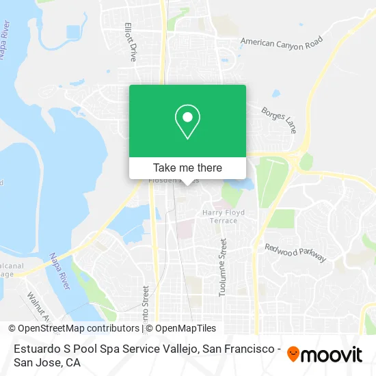 Estuardo S Pool Spa Service Vallejo map