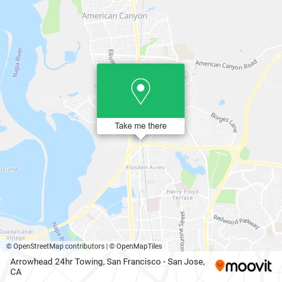 Arrowhead 24hr Towing map