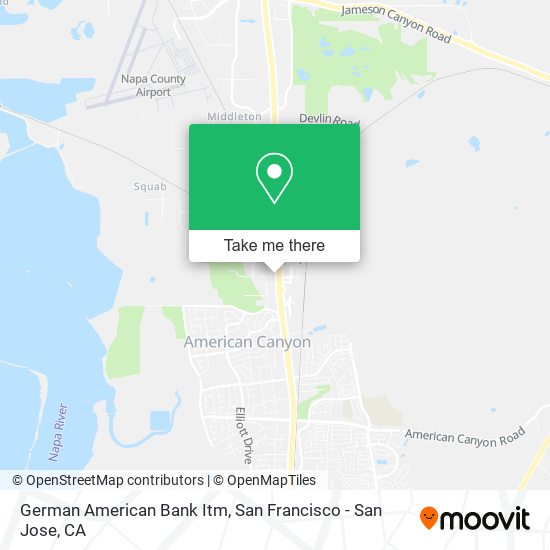 Mapa de German American Bank Itm