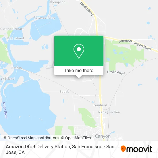 Amazon Dfo9 Delivery Station map