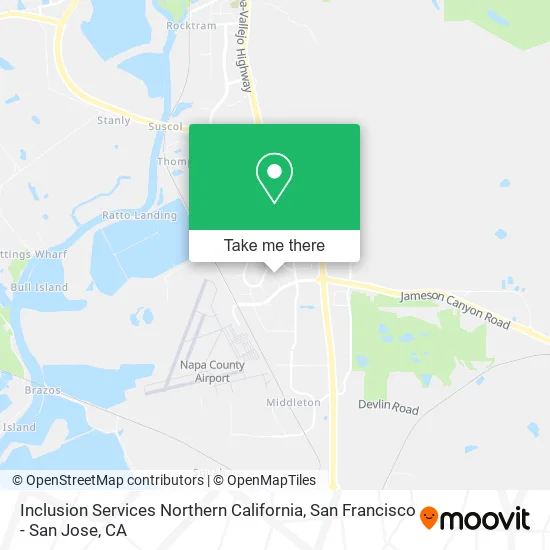 Inclusion Services Northern California map
