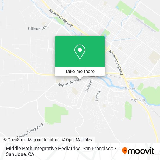 Mapa de Middle Path Integrative Pediatrics