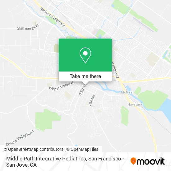 Middle Path Integrative Pediatrics map