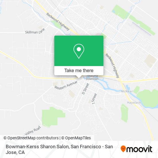 Bowman-Kerss Sharon Salon map