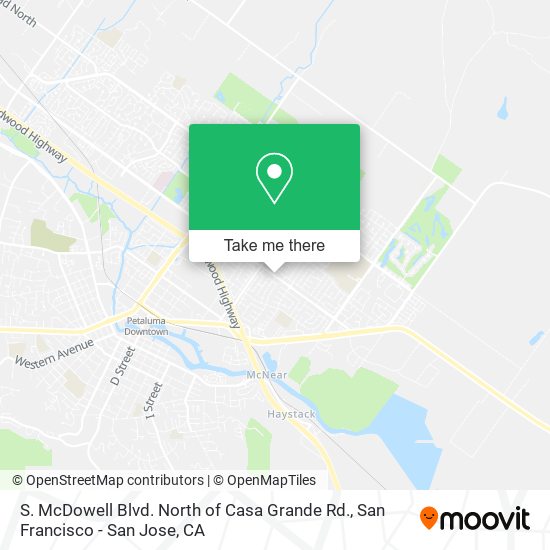 S. McDowell Blvd. North of Casa Grande Rd. map