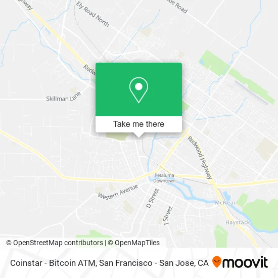 Mapa de Coinstar - Bitcoin ATM