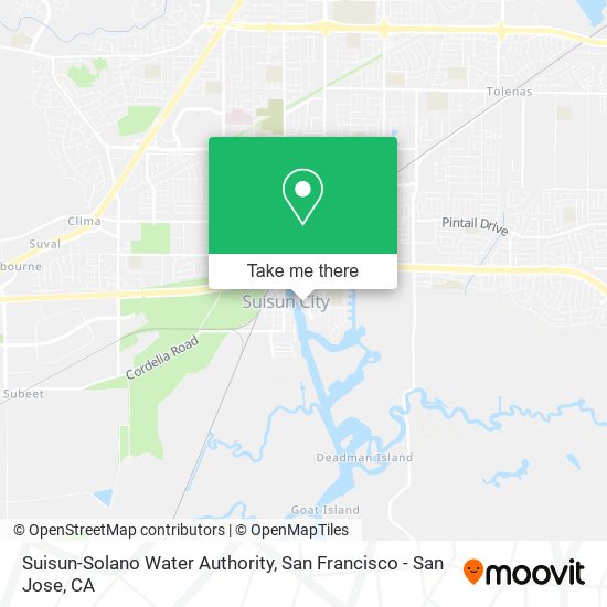 Suisun-Solano Water Authority map
