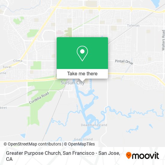 Greater Purpose Church map