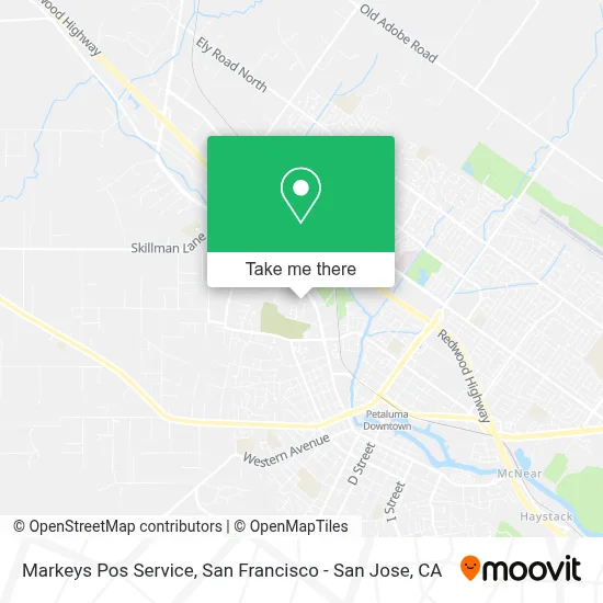 Markeys Pos Service map