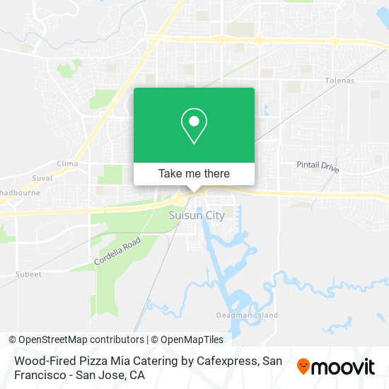 Wood-Fired Pizza Mia Catering by Cafexpress map