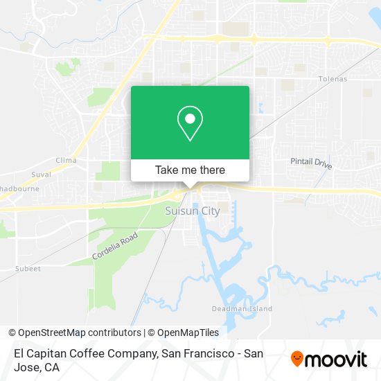 El Capitan Coffee Company map