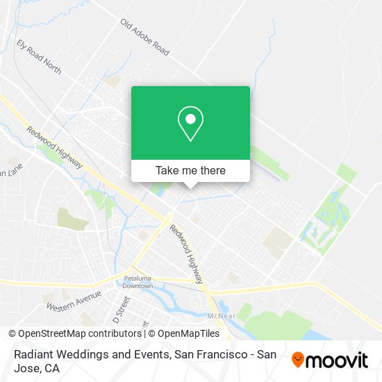 Radiant Weddings and Events map