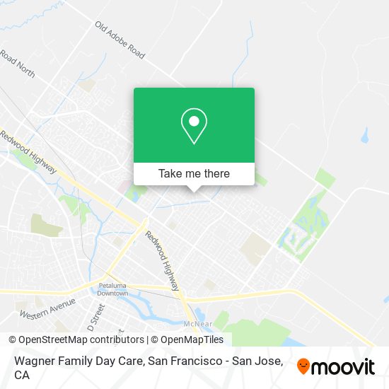 Wagner Family Day Care map