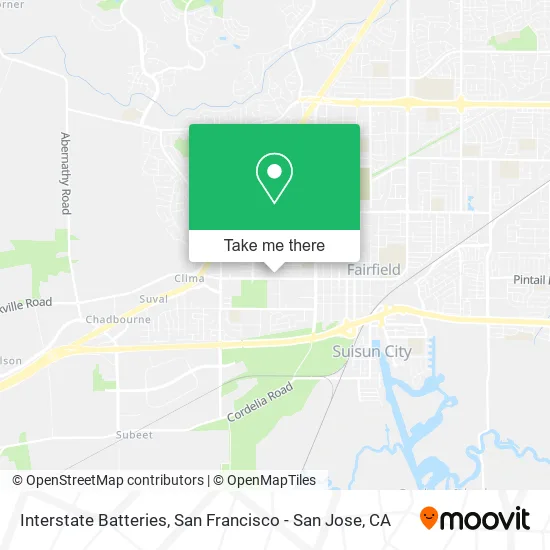 Interstate Batteries map