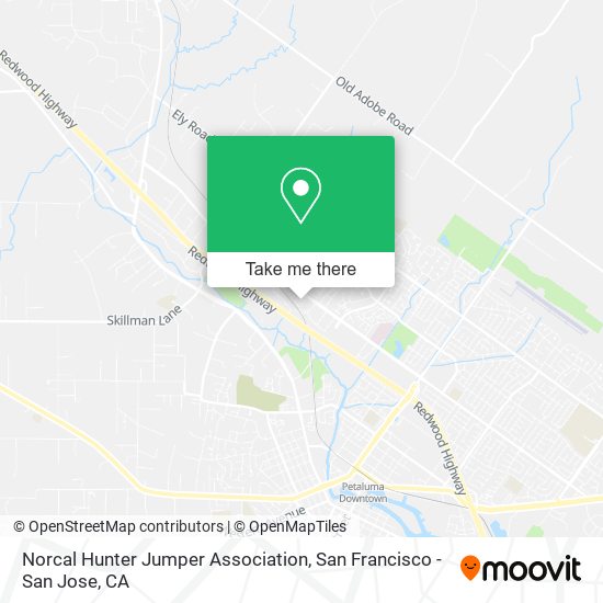 Norcal Hunter Jumper Association map