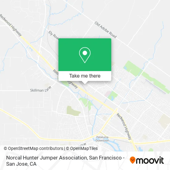 Mapa de Norcal Hunter Jumper Association