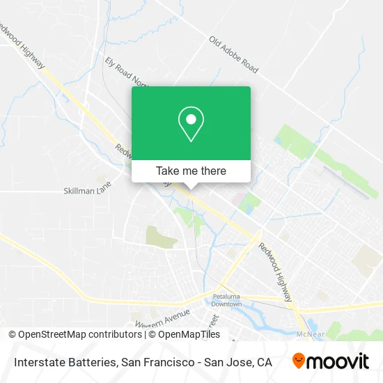 Mapa de Interstate Batteries