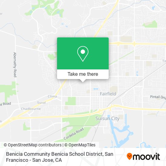 Benicia Community Benicia School District map