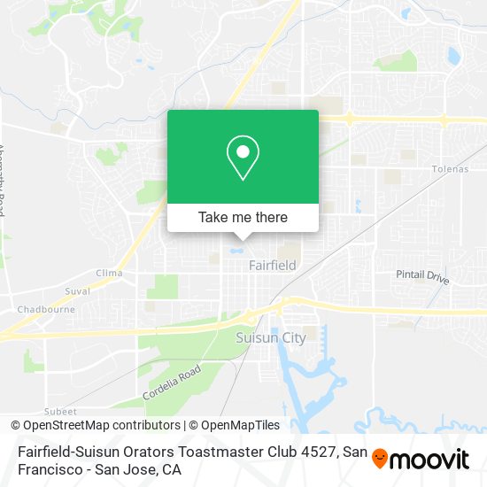 Fairfield-Suisun Orators Toastmaster Club 4527 map