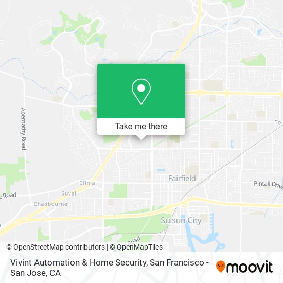 Vivint Automation & Home Security map