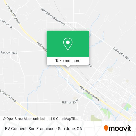 EV Connect map