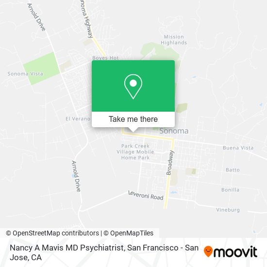 Nancy A Mavis MD Psychiatrist map