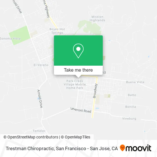 Trestman Chiropractic map