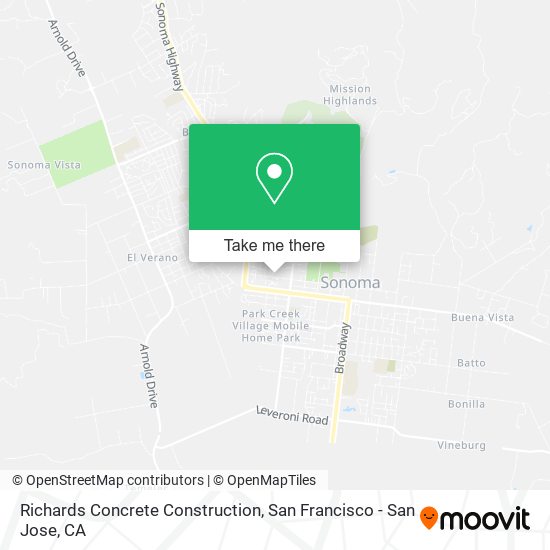 Richards Concrete Construction map