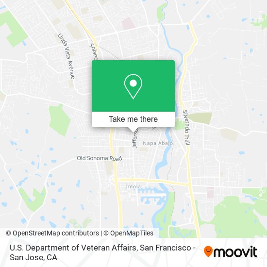 U.S. Department of Veteran Affairs map