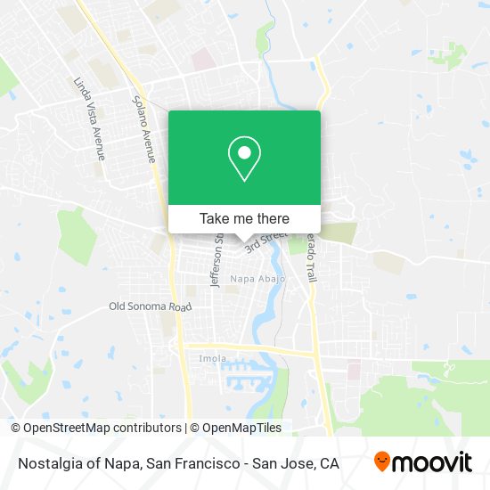 Mapa de Nostalgia of Napa