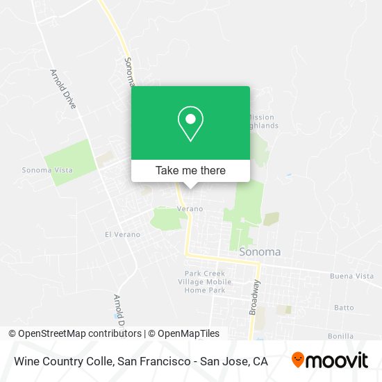 Wine Country Colle map