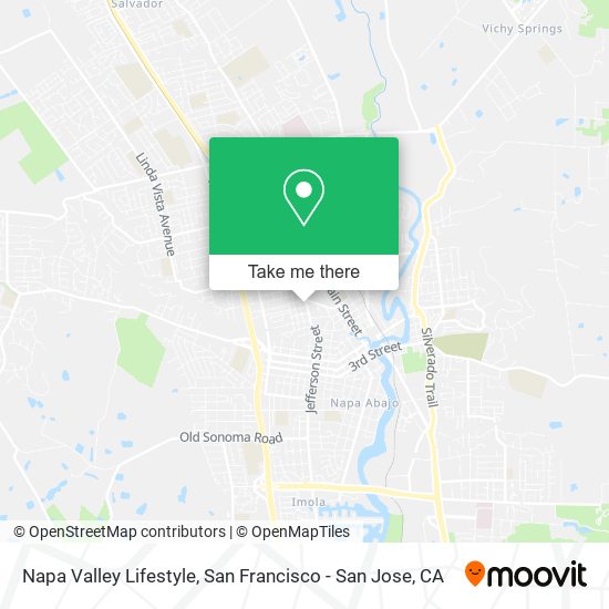 Napa Valley Lifestyle map