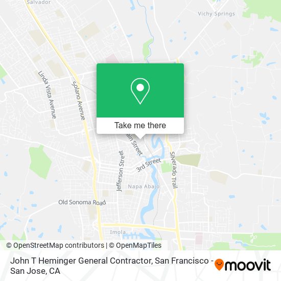 John T Heminger General Contractor map