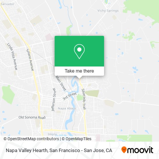 Napa Valley Hearth map