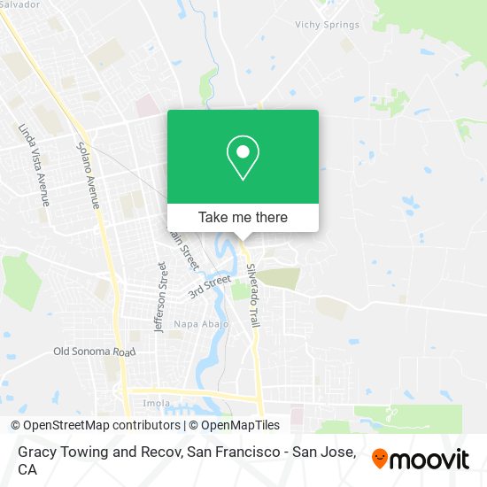 Gracy Towing and Recov map