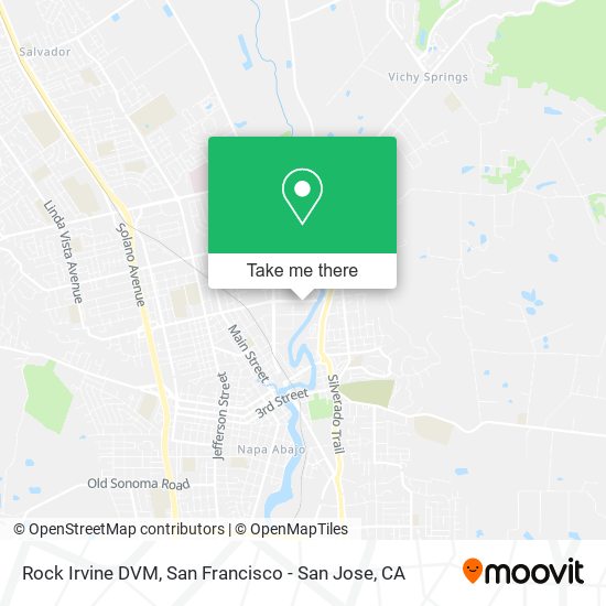 Rock Irvine DVM map