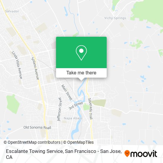 Escalante Towing Service map