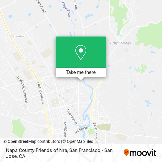 Napa County Friends of Nra map