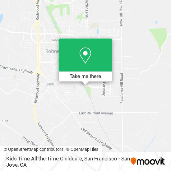 Mapa de Kids Time All the Time Childcare