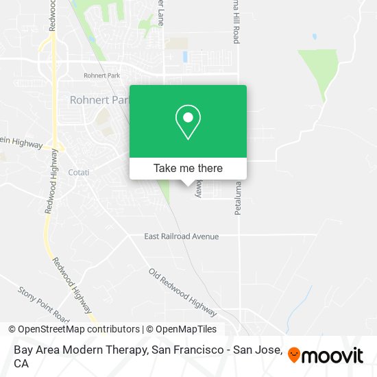 Bay Area Modern Therapy map
