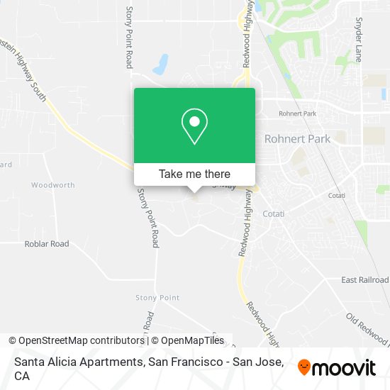 Santa Alicia Apartments map