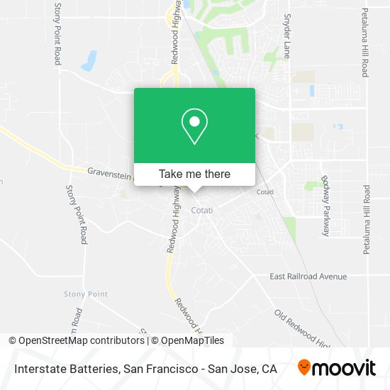 Interstate Batteries map