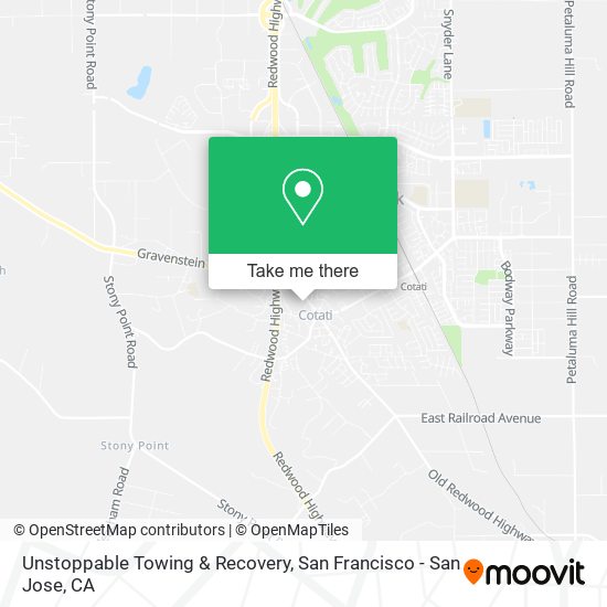 Unstoppable Towing & Recovery map