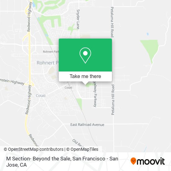 M Section- Beyond the Sale map