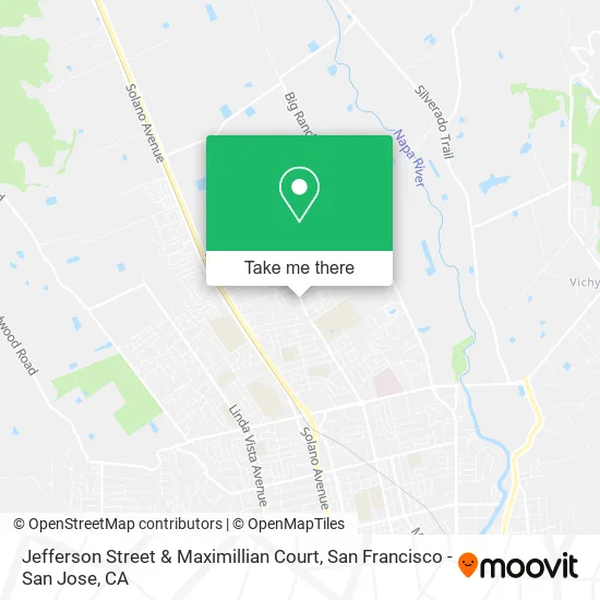 Jefferson Street & Maximillian Court map