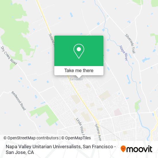 Napa Valley Unitarian Universalists map