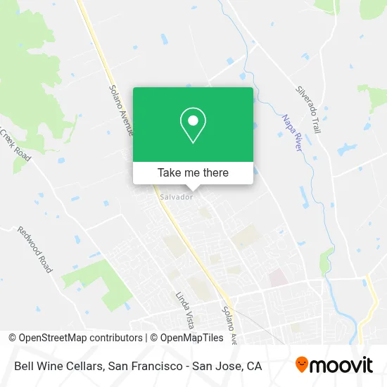 Bell Wine Cellars map